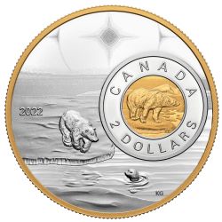 VUE D'ENSEMBLE -  PIÈCE DE 2 DOLLARS: L'OURS POLAIRE -  PIÈCES DU CANADA 2022 05