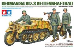 VÉHICULE MILITAIRE -  GERMAN SD.KFZ.2 KETTENKRAFTRAD - 1/35 -  TAMIYA