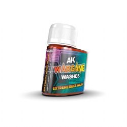 WARGAME WASHES -  LAVIS ROUILLE EXTREME -  AK INTERACTIVE