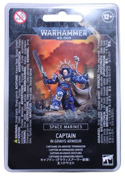 WARHAMMER 40K -  CAPTAIN IN GRAVIS ARMOUR -  SPACE MARINES