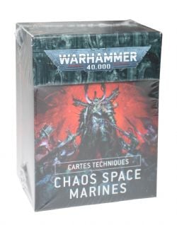 WARHAMMER 40K -  CARTES TECHNIQUES (FRANÇAIS) -  CHAOS SPACE MARINES