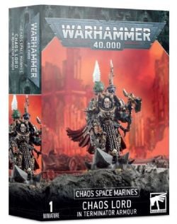 WARHAMMER 40K -  CHAOS LORD IN TERMINATOR ARMOUR -  CHAOS SPACE MARINES