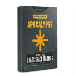 WARHAMMER 40K -  DATASHEET CARDS CHAOS SPACE MARINES -  APOCALYPSE