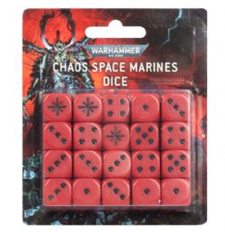 WARHAMMER 40K -  ENSEMBLE DE DÉS -  CHAOS SPACE MARINE