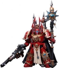 WARHAMMER 40K -  FIGURINE CHAOS SPACE MARINES - CRIMSON SLAUGHTER SORCERER LORD IN TERMINATOR ARMOUR -  1/18 -  JOYTOY
