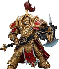 WARHAMMER 40K -  FIGURINE D'ADEPTUS CUSTODES - ALLARUS CUSTODIAN WITH CASTELLAN AXE - 1/18 -  JOYTOY