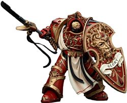 WARHAMMER 40K -  FIGURINE DE BLOOD ANGELS PALADIN SQUAD - CRIMSON EXEMPLAR - 1/18 -  JOYTOY