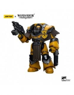 WARHAMMER 40K -  FIGURINE DE IMPERIAL FISTS LEGION CATAPHRACTII TERMINATOR SQUAD LEGION CATAPHRACTII WITH CHAINFIST - ÉCHELLE 1/18 -  JOYTOY