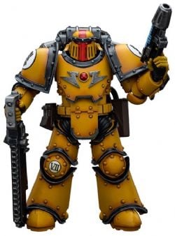 WARHAMMER 40K -  FIGURINE DE IMPERIAL FISTS LEGION MKIII DESPOILER SQUAD SERGEANT WITH PLASMA PISTOL - ÉCHELLE 1/18 -  JOYTOY