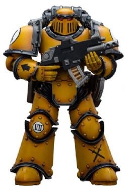 WARHAMMER 40K -  FIGURINE DE IMPERIAL FISTS LEGION MKIII TACTICAL SQUAD LEGIONARY WITH BOLTER - ÉCHELLE 1/18 -  JOYTOY