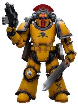 WARHAMMER 40K -  FIGURINE DE IMPERIAL FISTS LEGION MKIII TACTICAL SQUAD SERGEANT WITH POWER SWORD - ÉCHELLE 1/18 -  JOYTOY