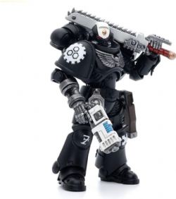 WARHAMMER 40K -  FIGURINE DE IRON HANDS - ASSAULT INTERCESSORS SERGEANT KALOCK - 1/18 -  JOYTOY