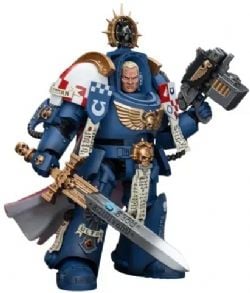 WARHAMMER 40K -  FIGURINE DE ULTRAMARINES TERMINATOR CAPTAIN SEVERUS AGEMMAN - ÉCHELLE 1/18 -  JOYTOY