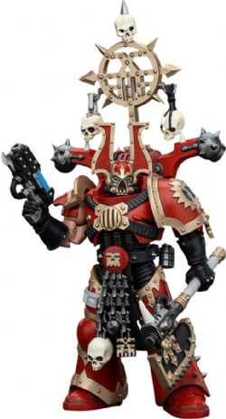 WARHAMMER 40K -  FIGURINE DE WORLD EATERS - KHORN BERZEKER WITH ICON - 1/18 -  JOYTOY