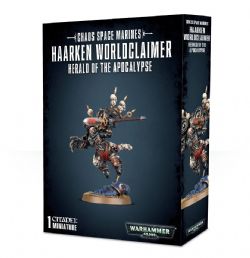 WARHAMMER 40K -  HAARKEN WORLDCLAIMER, HERALD OF THE APOCALYPSE -  CHAOS SPACE MARINES