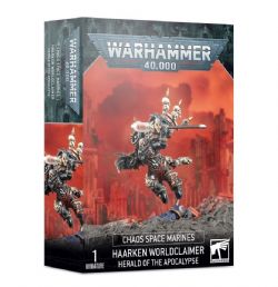 WARHAMMER 40K -  HAARKEN WORLDCLAIMER, HERALD OF THE APOCALYPSE -  CHAOS SPACE MARINES