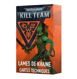 WARHAMMER 40K : KILL TEAM -  CARTES TECHNIQUES (FRANÇAIS) - BLADES OF KHAINE -  AELDARI