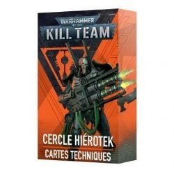 WARHAMMER 40K : KILL TEAM -  CARTES TECHNIQUES (FRANÇAIS) - HIEROTEK CIRCLE -  NECRONS