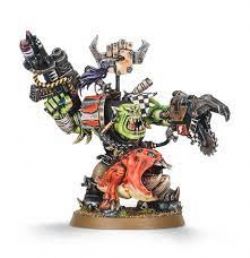 WARHAMMER 40K -  ORK WARBOSS WITH ATTACK SQUIG -  ORKS