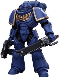 WARHAMMER 40K -  SPACE MARINES ULTRAMARINES OUTRIDERS - FIGURINE DE BROTHER CATONUS - 1/18 -  JOYTOY
