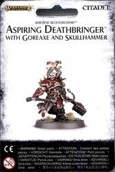 WARHAMMER : AGE OF SIGMAR -  ASPIRING DEATHBRINGER WITH GOREAXE AND SKULLHAMMER DIRECT ORDER -  BLADES OF KHORNE