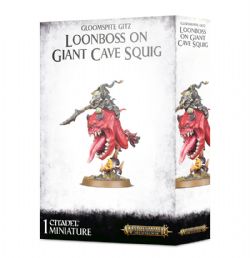 WARHAMMER : AGE OF SIGMAR -  LOONBOSS ON GIANT CAVE SQUIG -  VILS DU FIELOBSCUR