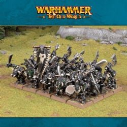 WARHAMMER : THE OLD WORLD -  BANDE D'ORQUES NOIRS -  TRIBUS D'ORQUES & GOBELINS