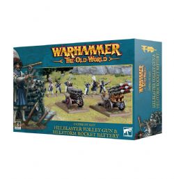 WARHAMMER : THE OLD WORLD -  HELBLASTER VOLLEY GUN & HELSTORM ROCKET BATTERY -  EMPIRE OF MAN