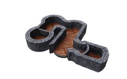 WARLOCK TILES -  DUNGEON TILES - ANGLES AND CURVES EXPANSION -  TERRAIN MINIATURE I