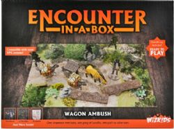 WARLOCK TILES -  ENCOUNTER IN A BOX - WAGON AMBUSH -  TERRAIN MINIATURE