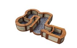 WARLOCK TILES -  TOWN & VILLAGE - ANGLES AND CURVES EXPANSION -  TERRAIN MINIATURE