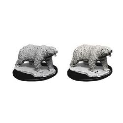 WIZKIDS DEEP CUTS FIGURINES NON PEINTES -  POLAR BEAR -  FIGURINE JDR