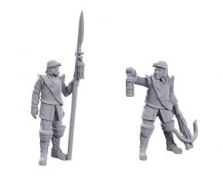 WIZKIDS DEEP CUTS FIGURINES NON PEINTES -  ROADWARDENS - MALE & FEMALE -  FIGURINE JDR