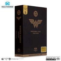 WONDER WOMAN -  FIGURINE DE WONDER WOMAN (CLASSIC) - PATINA EDITION - GOLD LABEL - DC MULTIVERSE -  MCFARLANE TOYS