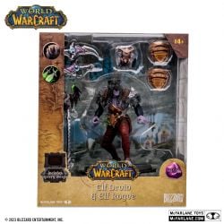 WORLD OF WARCRAFT -  FIGURINE DE DRUIDE ELF ET DE VOLEUR ELF EPIC -  MCFARLANE TOYS