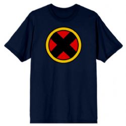 X-MEN -  T-SHIRT DE X-MEN - BLEU MARIN (ADULTE) -  MARVEL