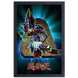 YU-GI-OH! -  IMAGE ENCADRÉE MAGICIEN DES TÉNÈBRES (33 CM X 48 CM)