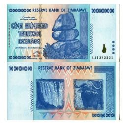 ZIMBABWE -  100 000 000 000 000 DOLLARS 2008 (UNC) 91