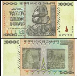 ZIMBABWE -  20 000 000 000 DOLLARS 2008 (UNC) 86