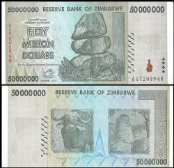 ZIMBABWE -  50 000 000 DOLLARS 2008 (UNC) 79