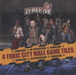 ZOMBICIDE -  TOXIC CITY MALL - TUILES DE JEU RECTO VERSO (4) (MULTI) A ZOMBICIDE GAME
