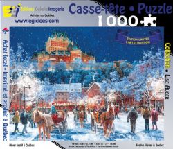 ÉDITIONS GALERIE IMAGERIE -  HIVER FESTIF À QUÉBEC (1000 PIÈCES) -  LISE AUGER