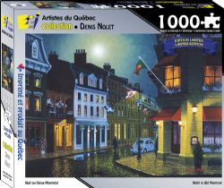 ÉDITIONS GALERIE IMAGERIE -  NUIT AU VIEUX MONTRÉAL (1000 PIÈCES) -  DENIS NOLET




