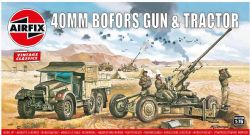 ÉQUIPEMENT MILITAIRE -  BOFORS 40MM GUN & TRACTOR - 1/76 -  AIRFIX A02314V