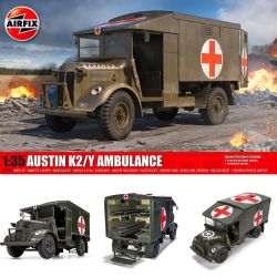 ÉQUIPEMENT MILITAIRE -  BRITISH ARMY AUSTIN K2/Y AMBULANCE - 1/35 -  AIRFIX