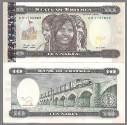 ÉRYTHRÉE -  10 NAKFA 1997 (UNC) 3