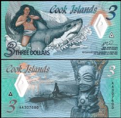 ÎLES COOK -  3 DOLLARS 2021 (UNC) 11