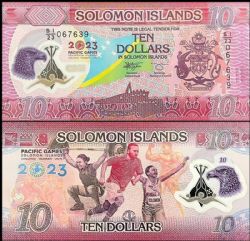 ÎLES SALOMON -  10 DOLLARS 2023 (UNC) - BILLET COMMÉMORATIF 39