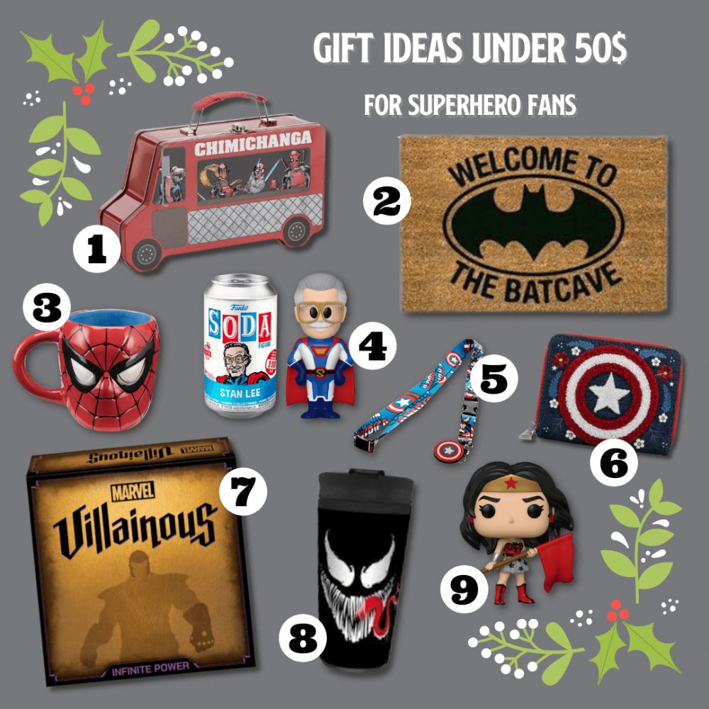 Gift ideas for superhero fans
